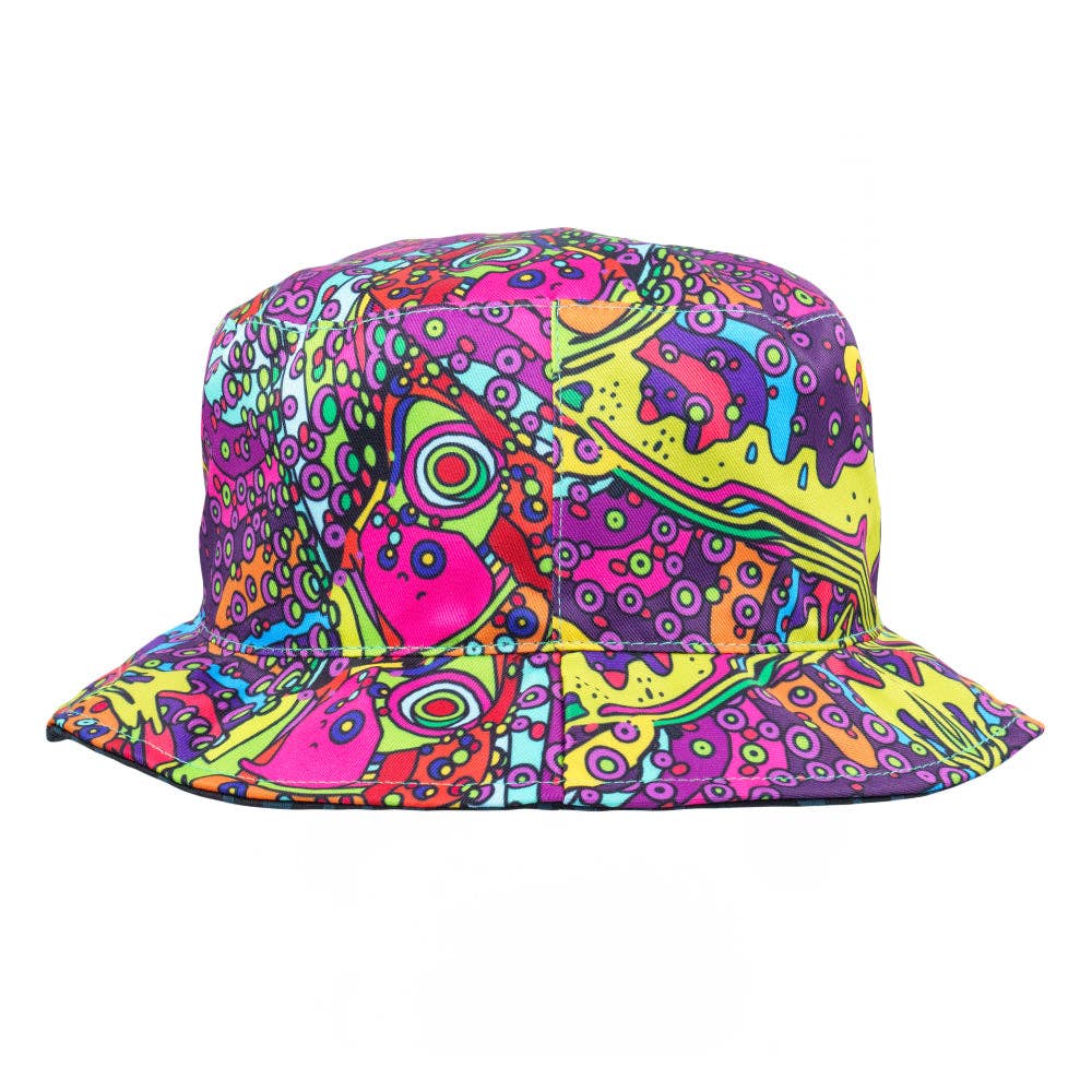 Android Jones Kilgore Trout Reversible Bucket Hat: Black / Bucket Hat / S/M