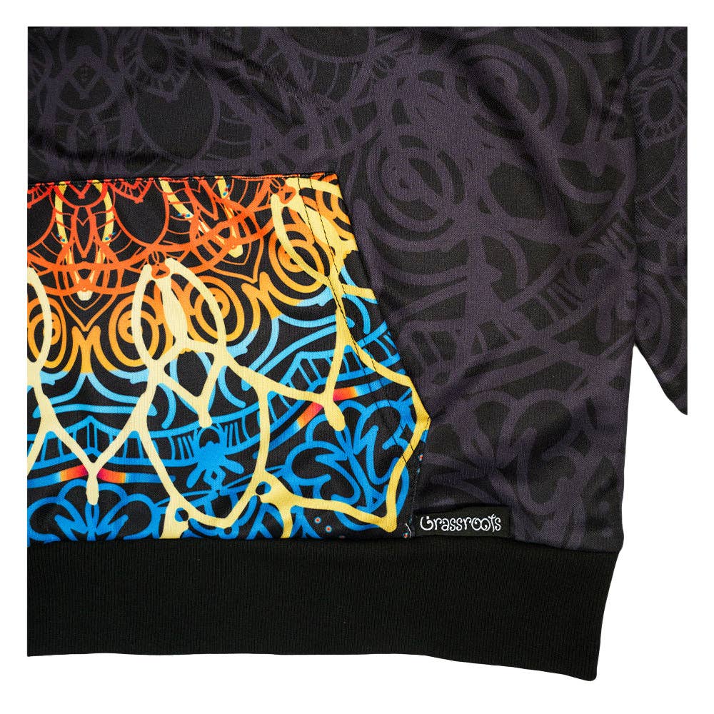 G Sprout Mandala Black Tall Pullover Hoodie: Black / Tall Pullover Hoodie / M