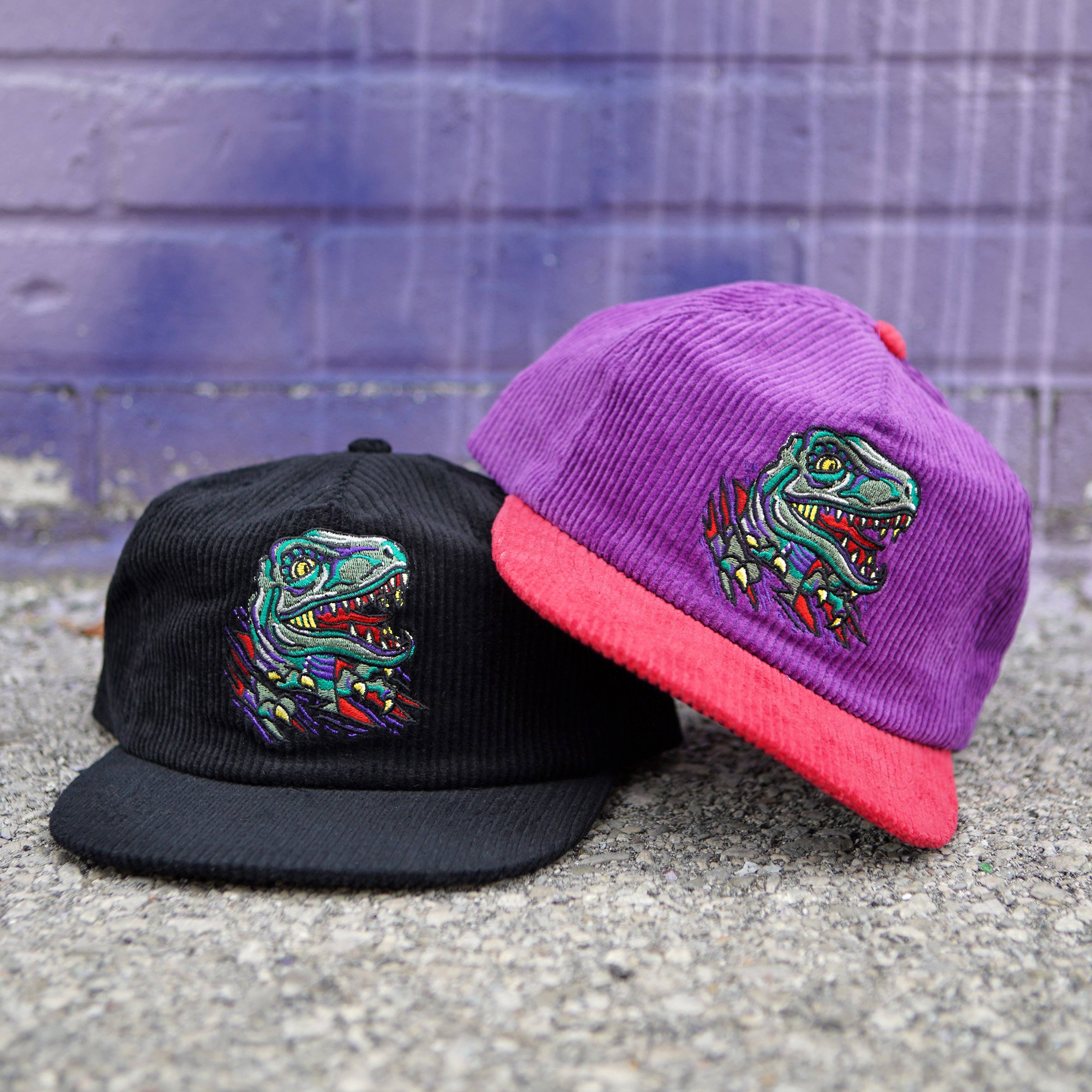 Raptor Corduroy Hat: Black
