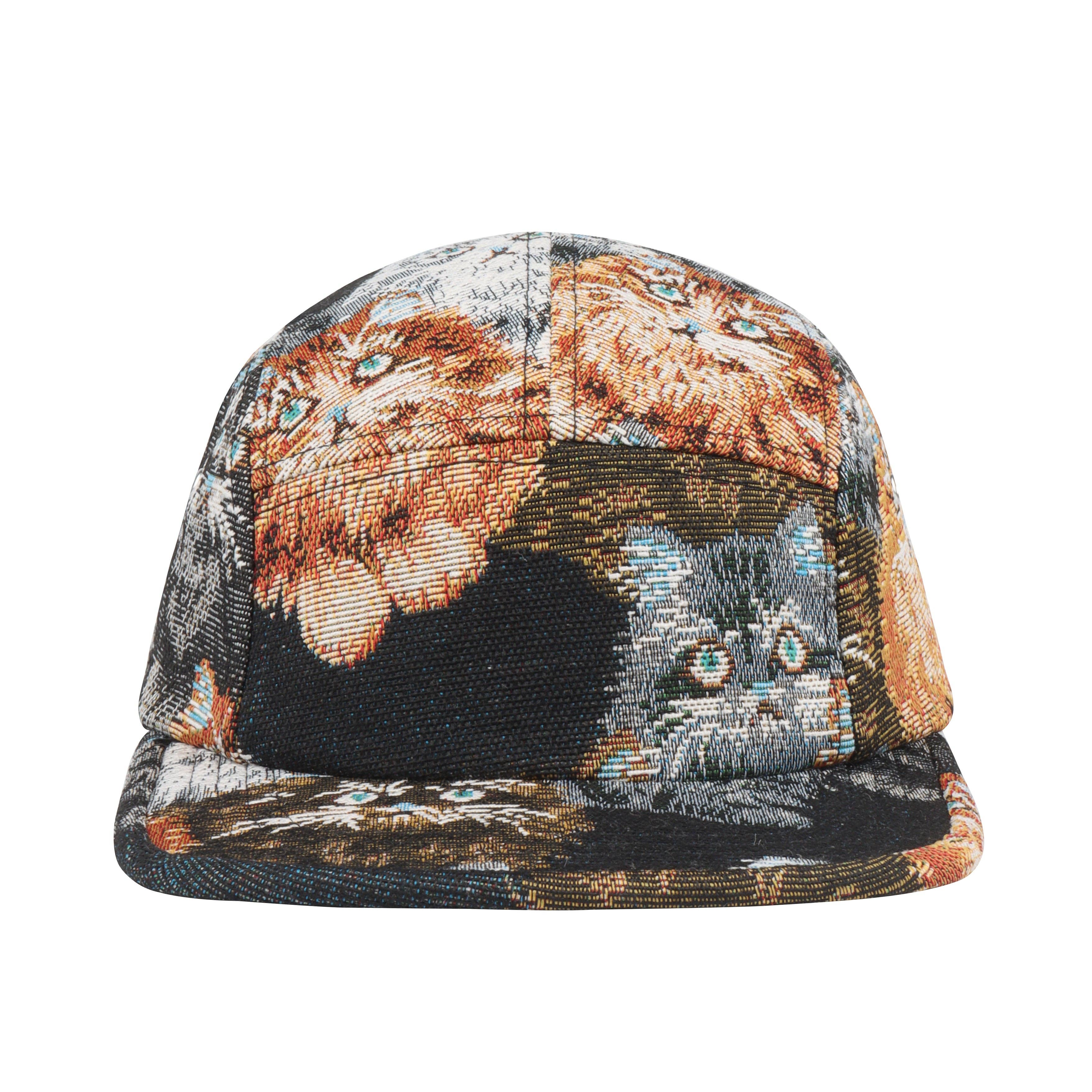 HatPhile Unique Cat Jacquard 5-Panel Hat – Playful & Premium Designs: Beige L
