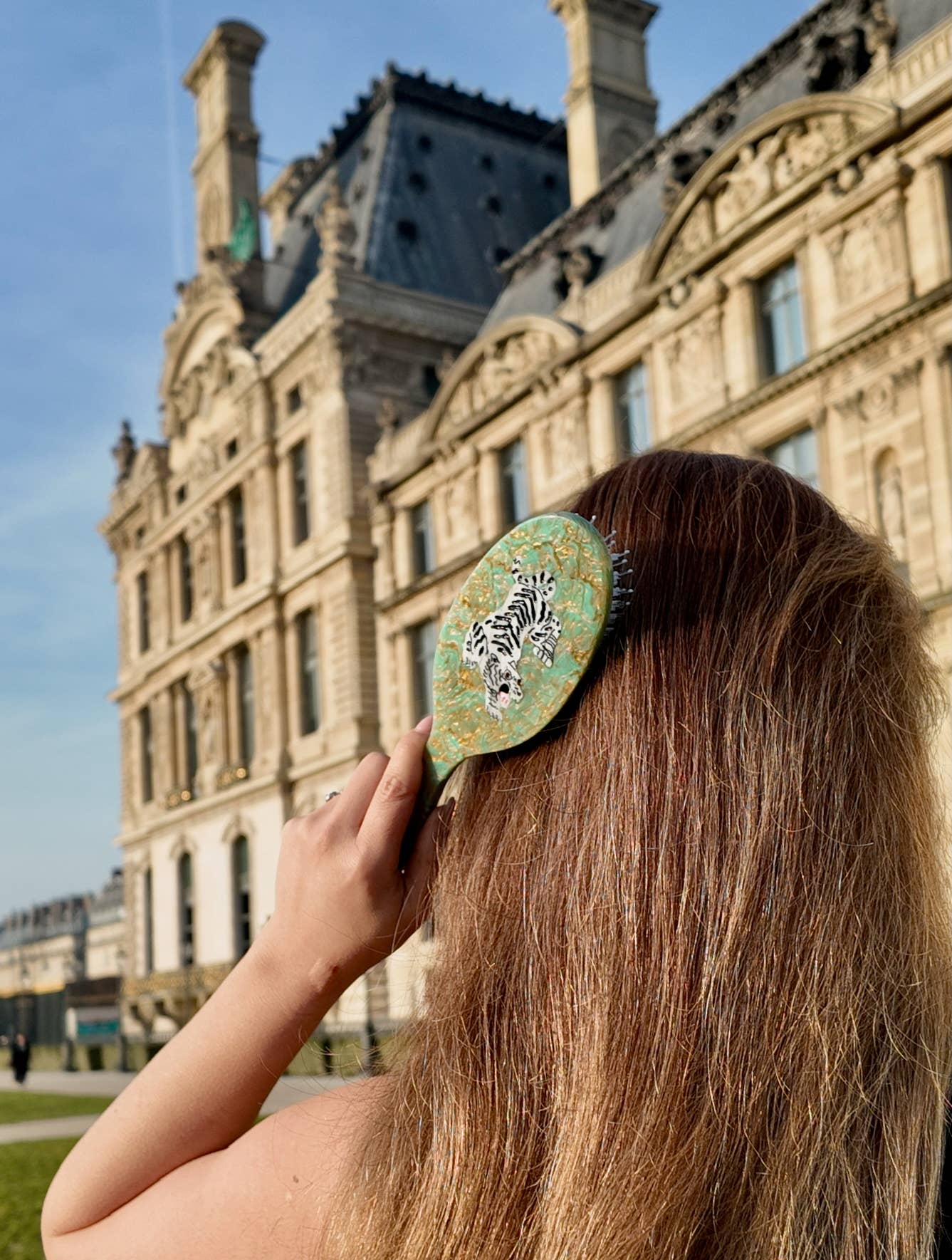Hand-painted Tiger Amazing Hair Day Brush | Eco-Friendly